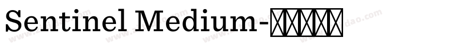 Sentinel Medium字体转换